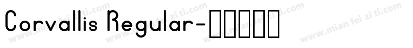 Corvallis Regular字体转换